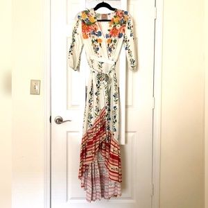 Farm Rio Springtime Wrap Dress (XXS)